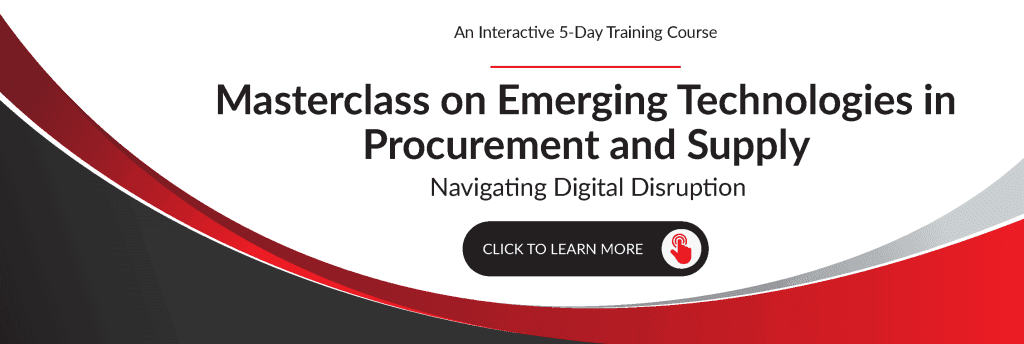 Masterclass on Emerging Technologies in Procurement and Supply